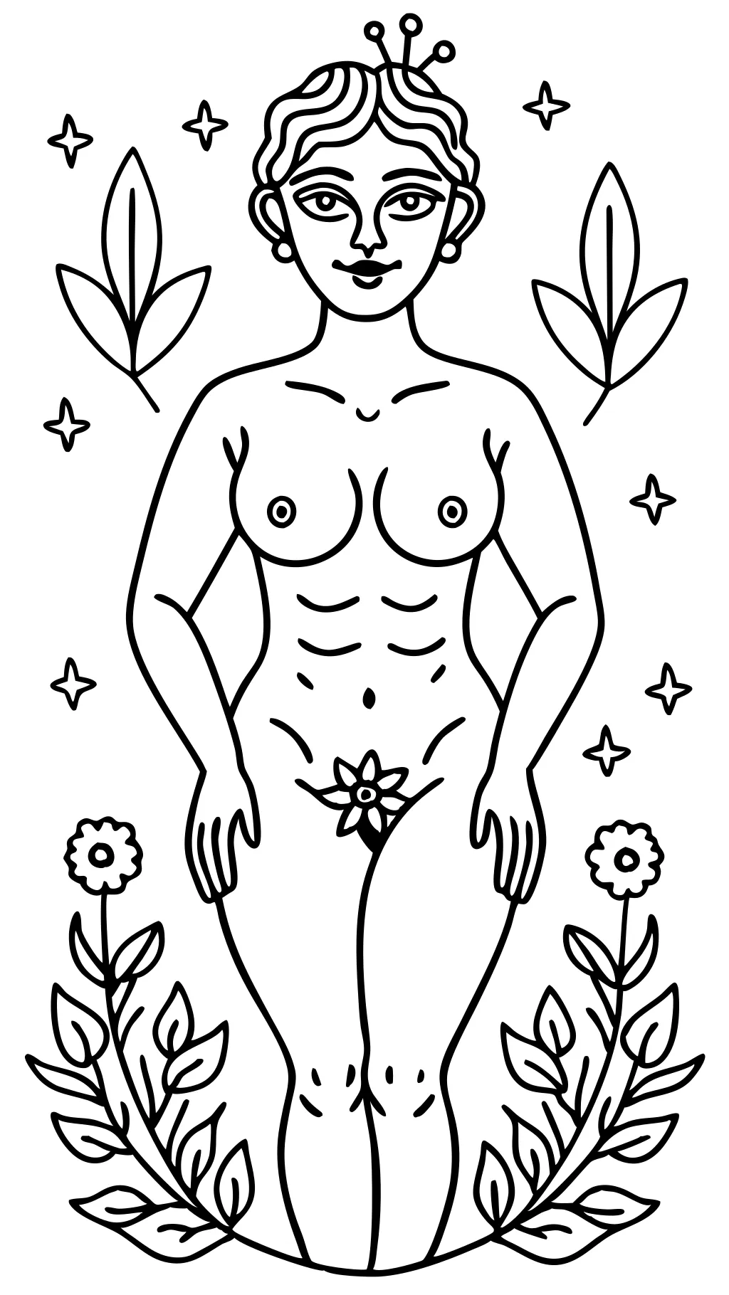 nude coloring pages